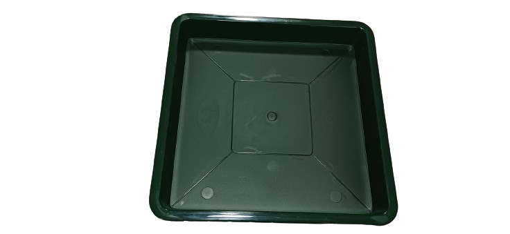Plato Para Macetero cuadrado PC50 de Color Verde Oscuro