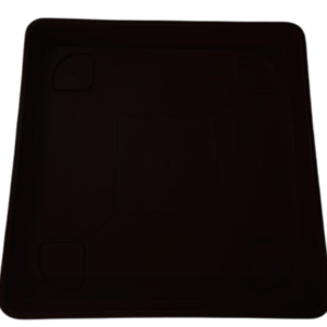 Plato Para Macetero cuadrado PC50 de Color Negro