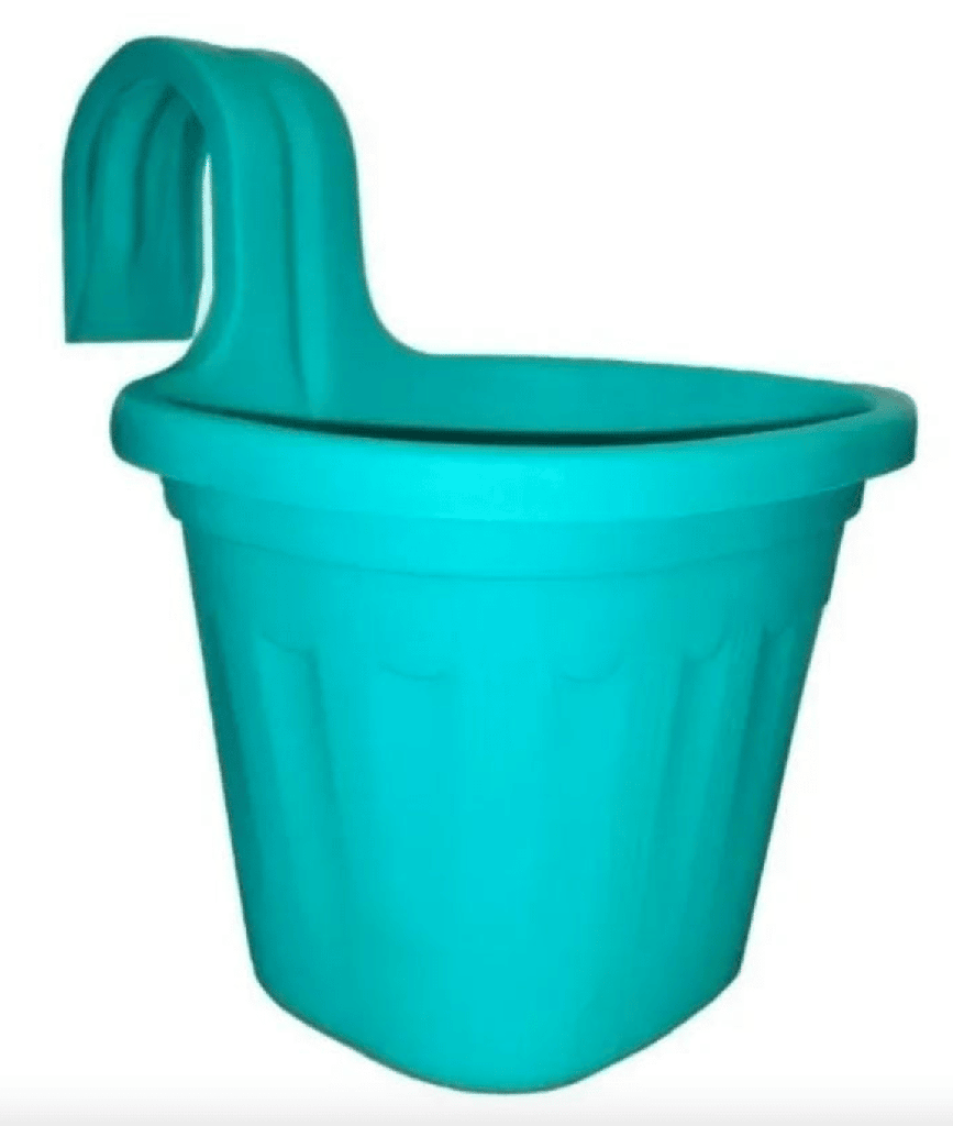 Jardinera Simple de Balcón Turquesa