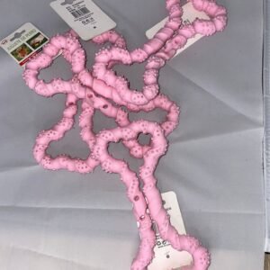 Juguete Para Mascotas Hueso Goma Grande Rosado