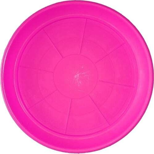 Plato Para Macetero Redondo P15 de Color Rosado