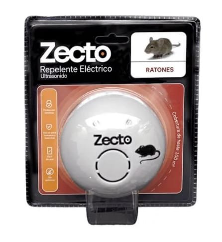 Zecto Repelente de Ratones Eléctrico Hasta 100 m2
