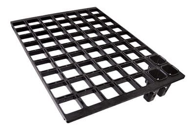 Kit de Bandeja Plana de 63 Celdas + 63 Tubetes de 180 CC