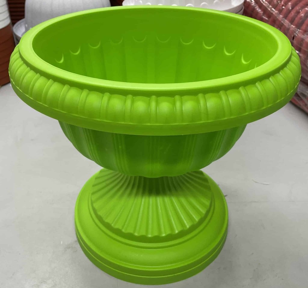 Macetero Tipo Copa Color Verde 30 Cm