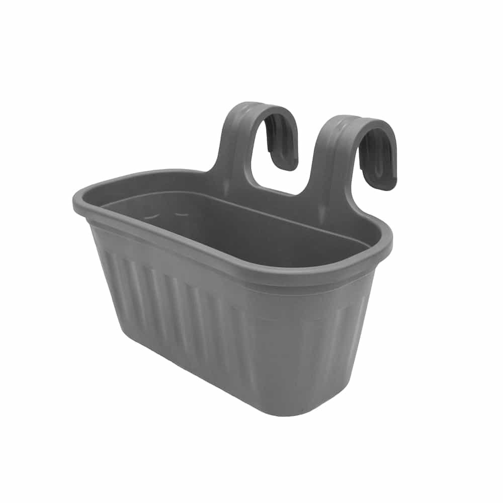 Jardinera de Balcón Gris