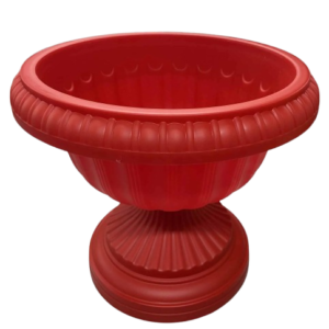Macetero Tipo Copa Romana Color Rojo