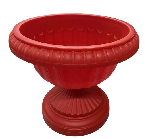Macetero Tipo Copa Romana Color Rojo