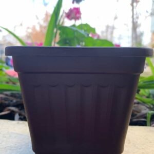 Macetero Cuadrado Negro 15 Cm