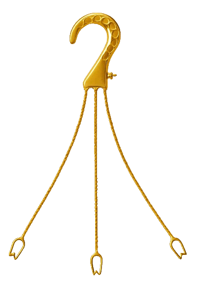 Colgador Para Macetero Color Dorado