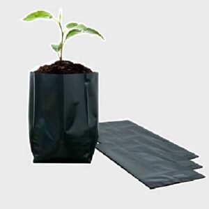 Bolsa Plástica para Almácigo y Plantas de 12x12 - 100 unidades