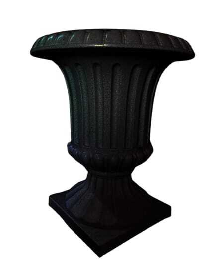 Macetero Tipo Copa Romana Negra