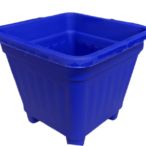 Macetero Cuadrado Azul 8 Cm