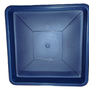 Plato Para Macetero Cuadrado PC40 de Color Azul Petroleo
