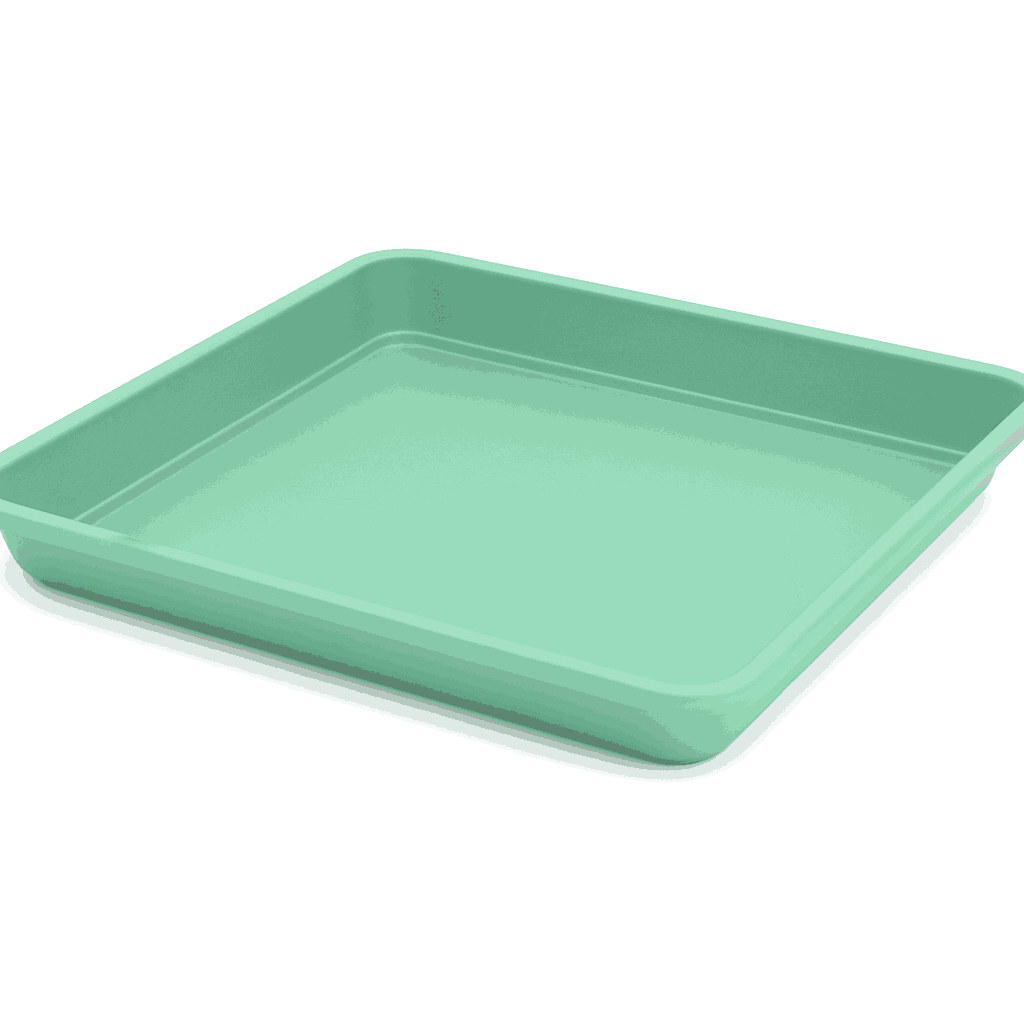 Plato Para Macetero Cuadrado PC40 de Color Menta