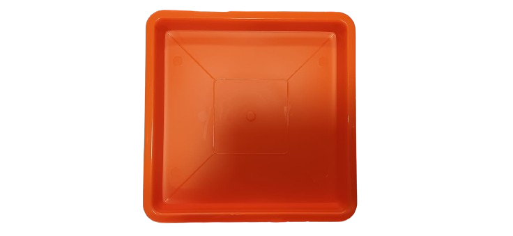 Plato Para Macetero cuadrado PC30de Color Naranja