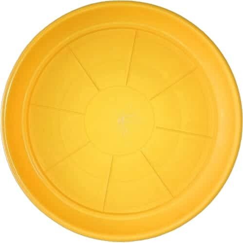 Plato Para Macetero Redondo P50 de Color Amarillo