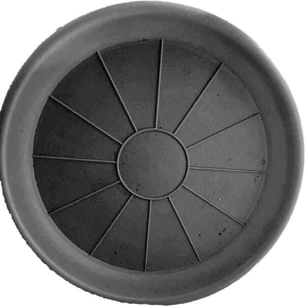 Plato Para Macetero Redondo P15 de Color Gris