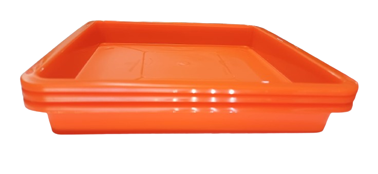 Plato Para Macetero cuadrado PC30de Color Naranja - Imagen 3