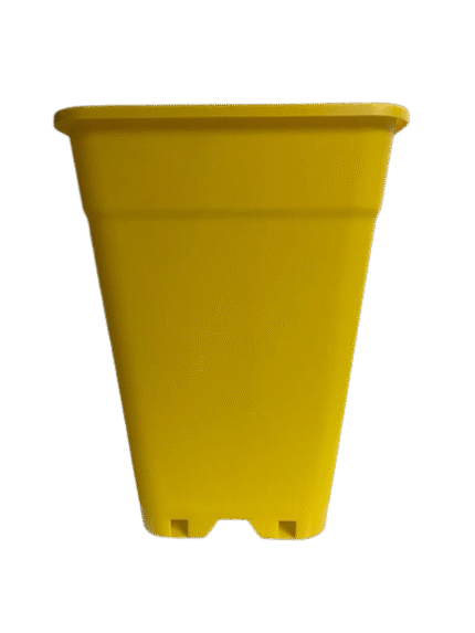 Macetero Rectangular 24x33cm Color Amarillo