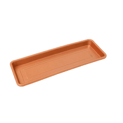 Plato Para Macetero Cuadrado PC50 de Color Cobre