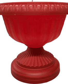Macetero Tipo Copa Color Rojo 30 Cm