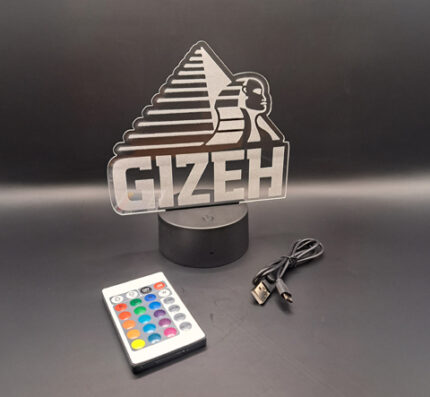 Luz LED Gizeh sobremesa con control remoto