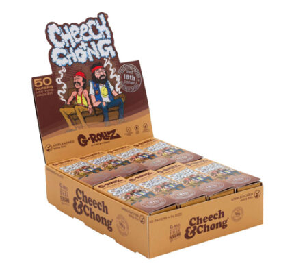 Papelillo G-Rollz 11/4 + Tips Unbleach Cheech&Chong In da Chair 24 unidades. CC350G