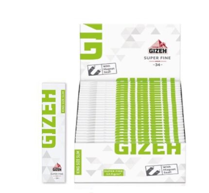 Papelillos Gizeh King Size Verde Magnet 50 unid.