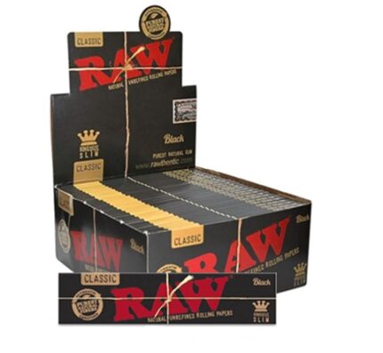 Papelillos RAW Black King Size 50 unid.