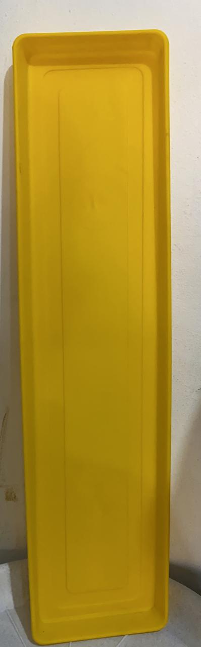 Plato Para Jardinera de Reja 60 Color Amarillo