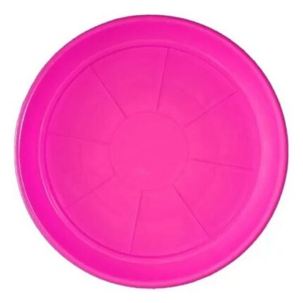 Plato Para Macetero Redondo P28 de Color Rosado